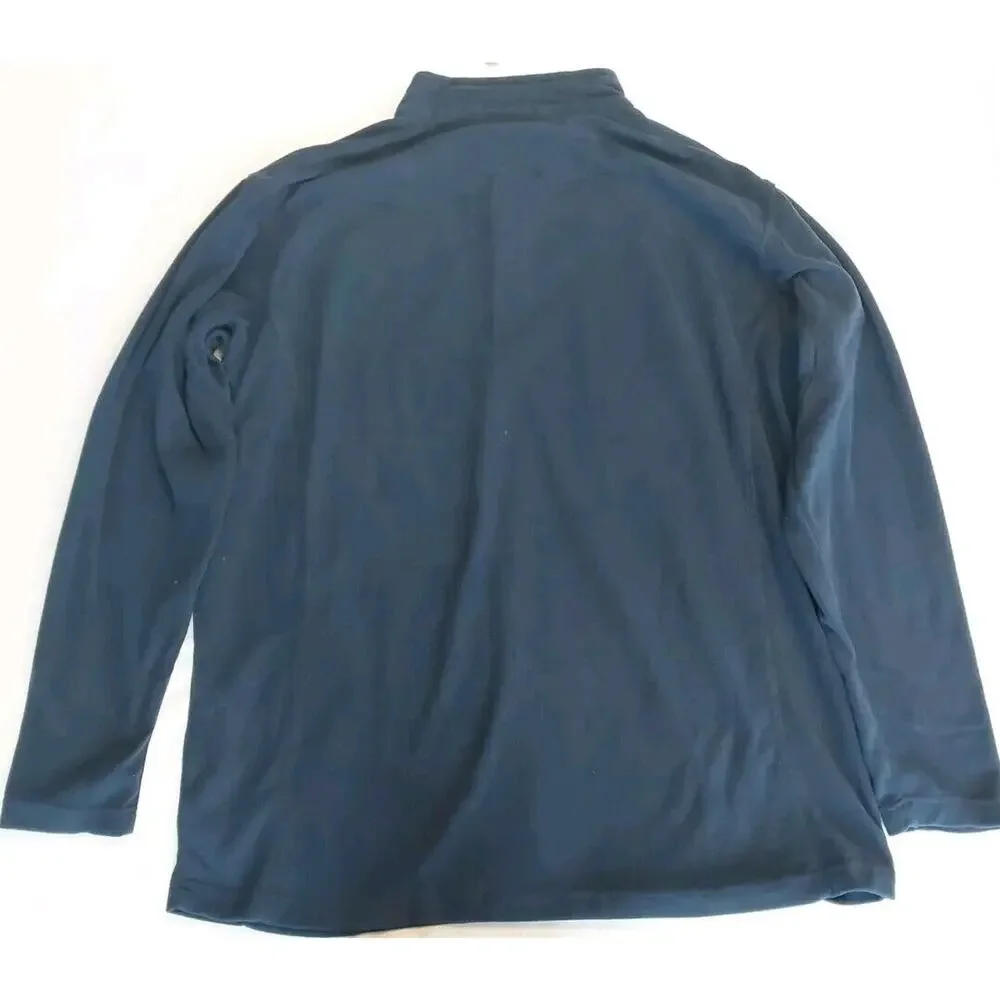 COLUMBIA Fleece‎ Mens 2X Blue Klamath Range II Half Zip 1/4 Zip Pullover Jacket